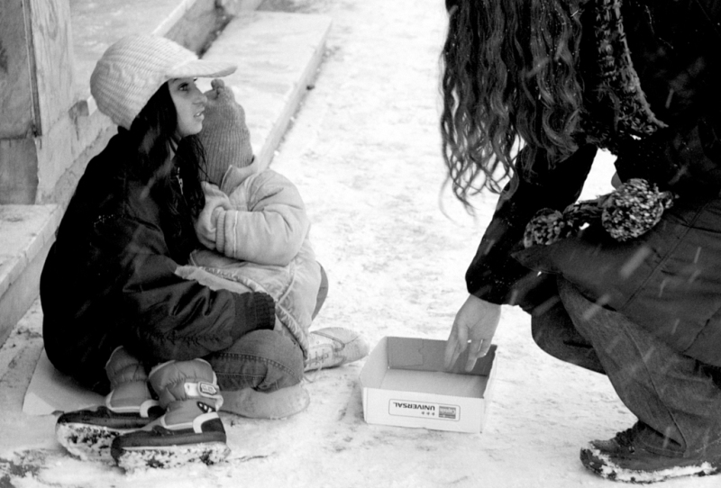 begging regardless of snow