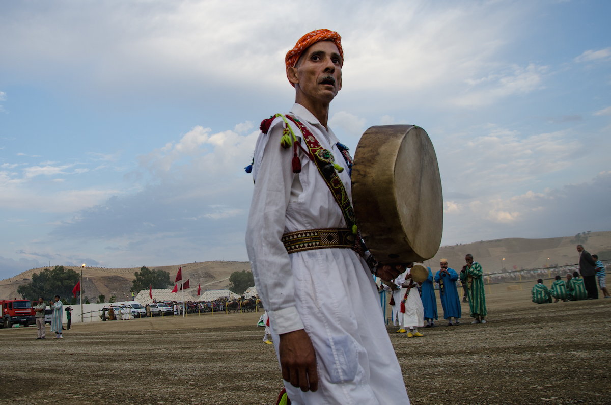 A bendir musician and performer