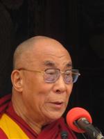 Dalai Lama during a speech