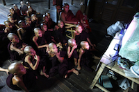 Monastery TV show - Bago (Burma)